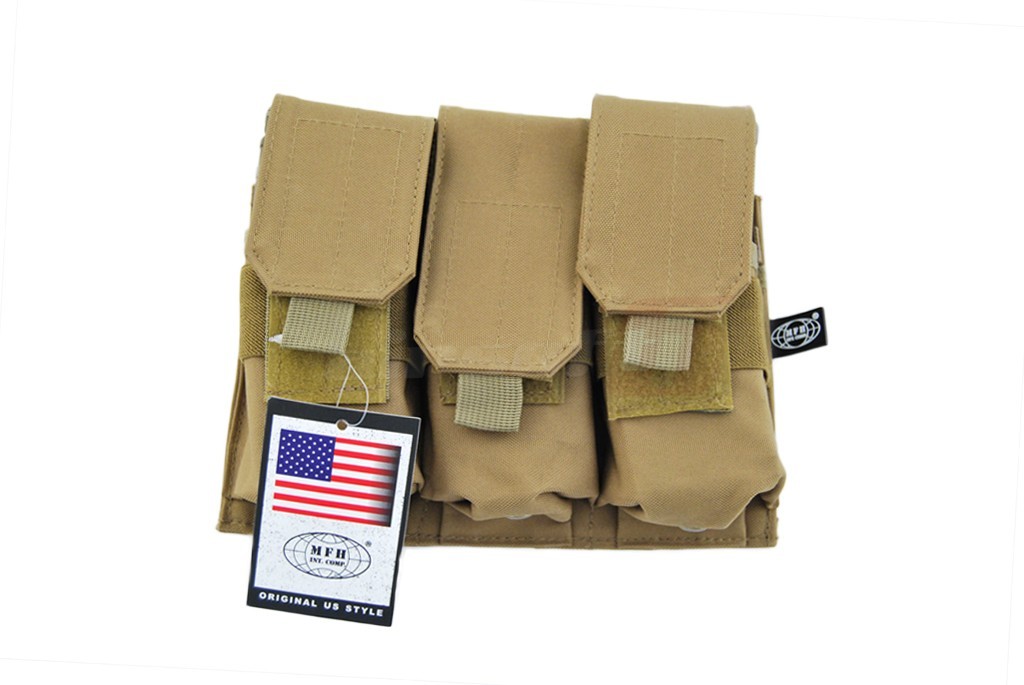 MFH buzunar triplu port-incarcatoare pentru M4/M16 Coyote
