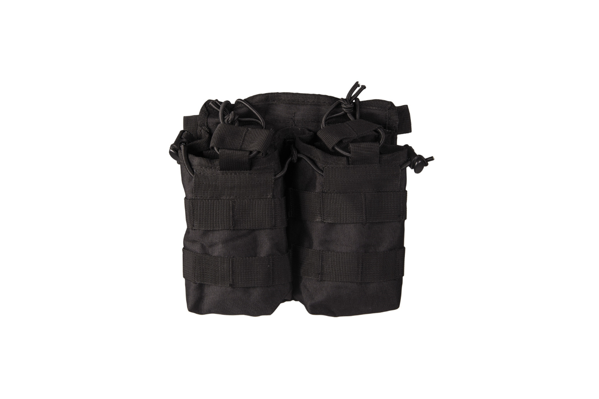 Mil-Tec buzunar dublu Fast Mag. Negru