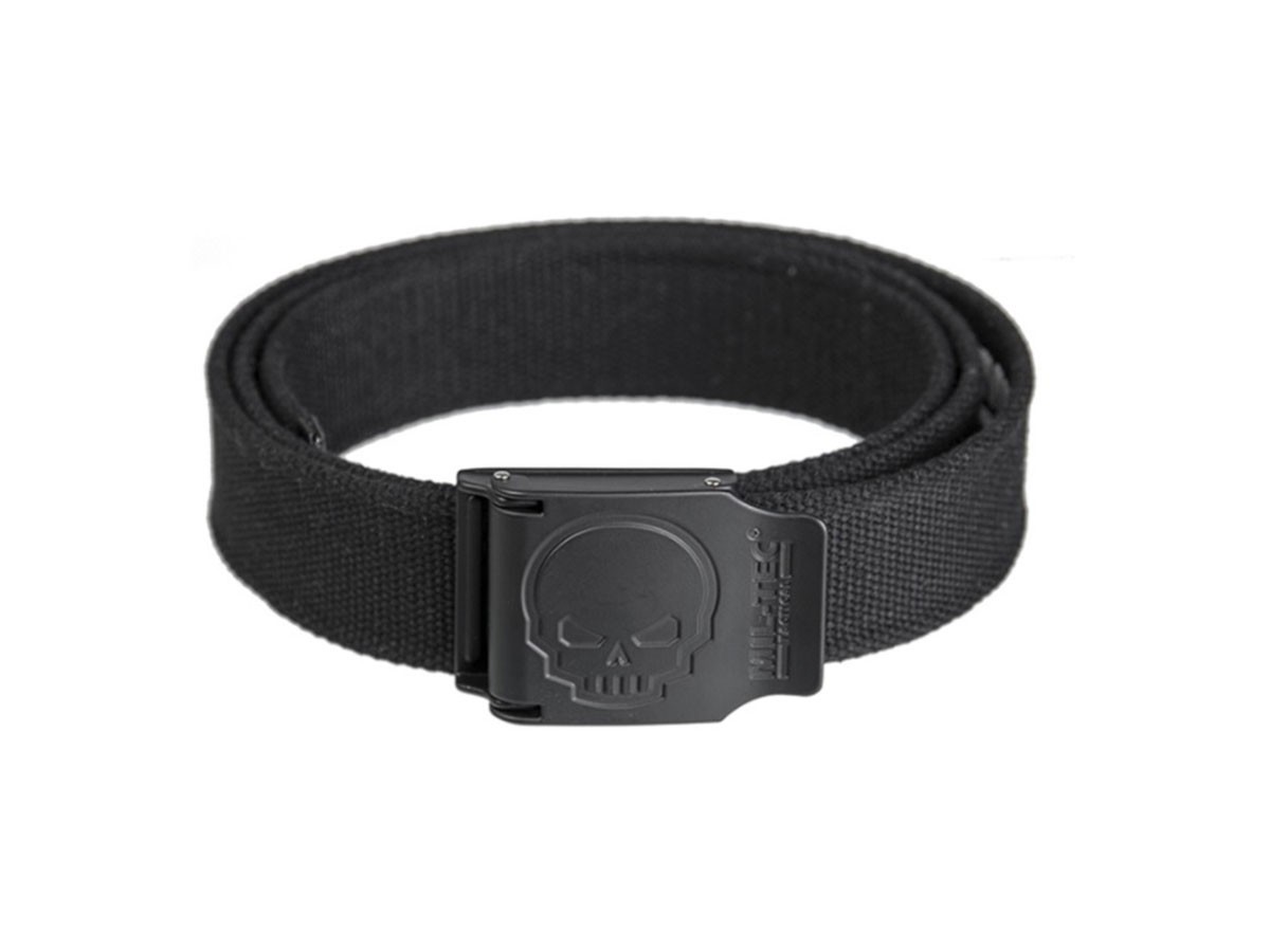 Mil-Tec curea Skull Negru