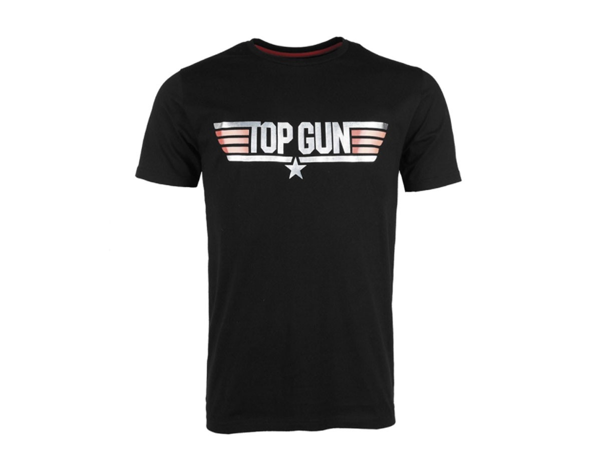 Mil-Tec tricou M.Druck TopGun Negru M