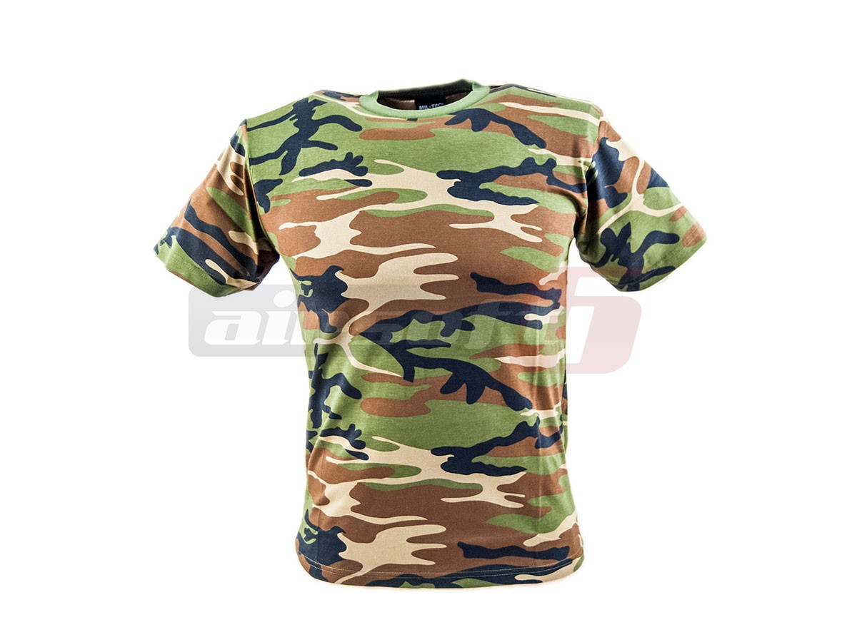 Mil-Tec tricou pentru copii Woodland XS