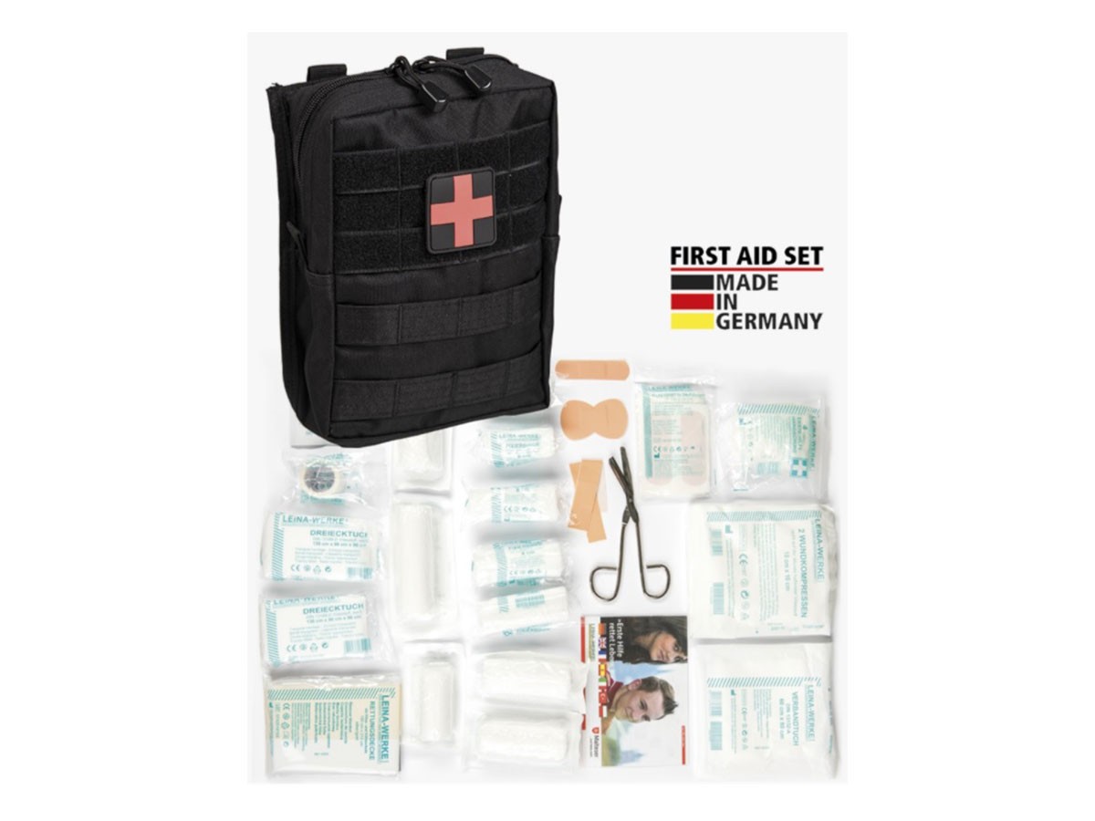 Mil-Tec trusa prim ajutor mare Negru