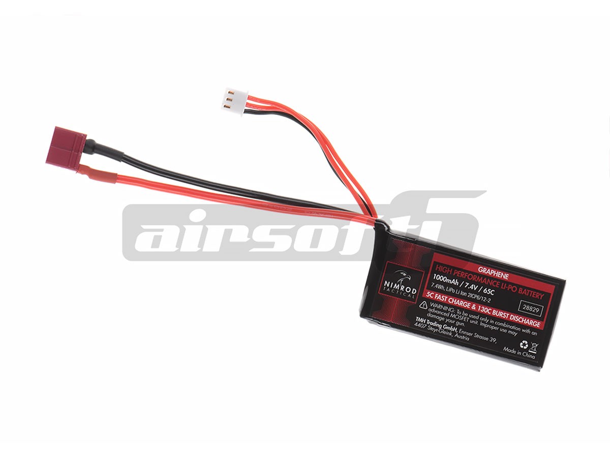 Nimrod acumulator LiPo 7.4V 1000mAh compact Deans