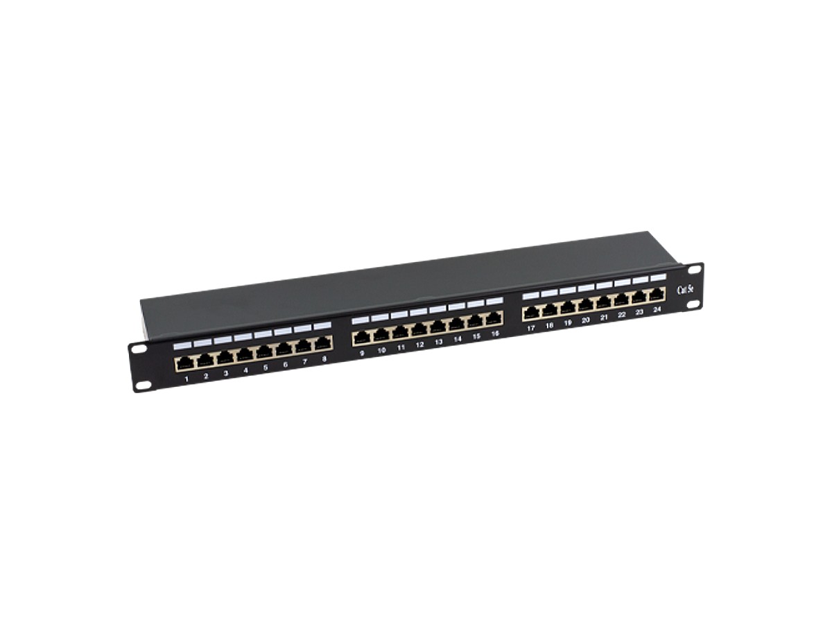 Patch Panel 1U, FTP cat5e, 24 porturi RJ45