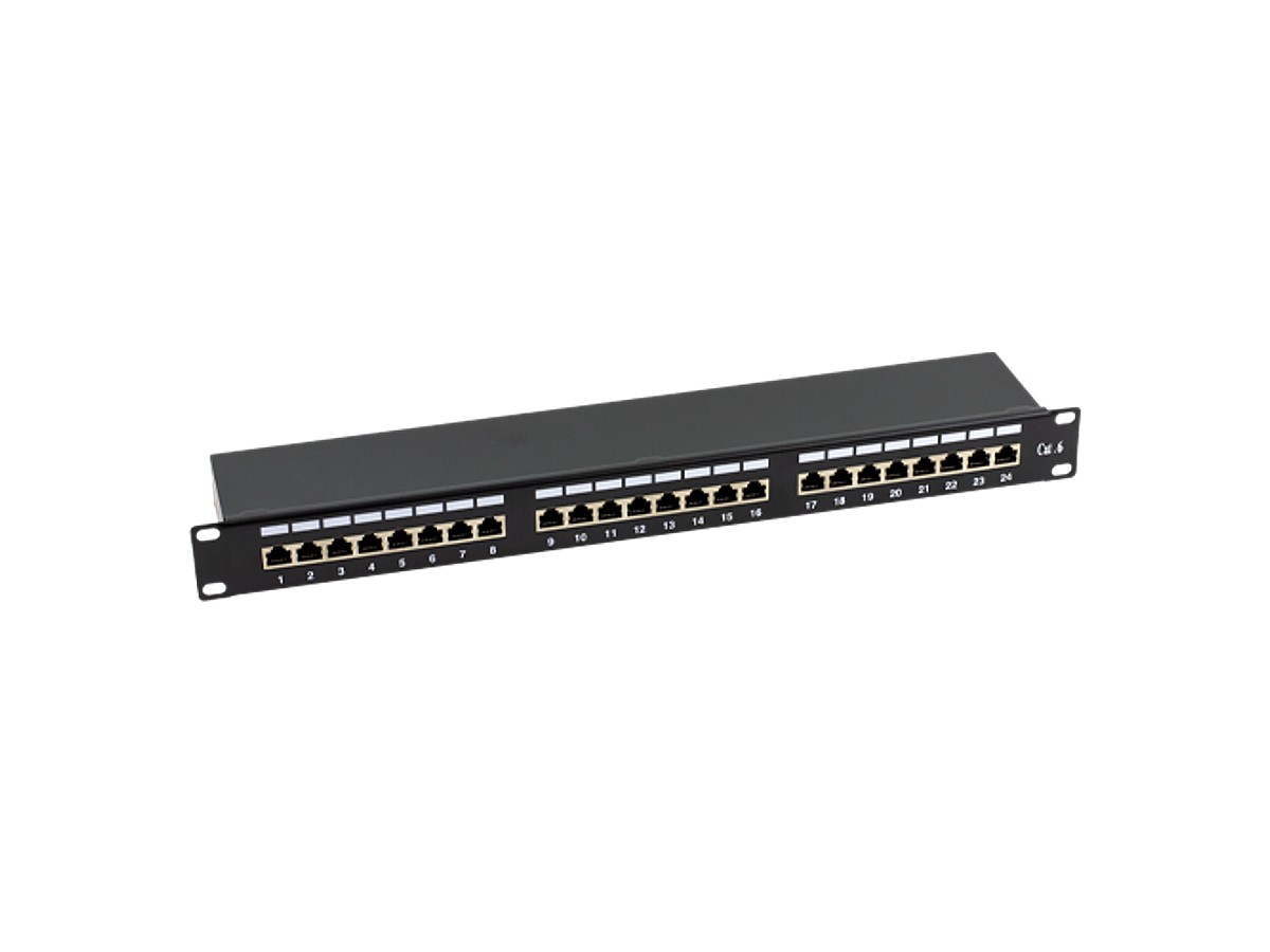 Patch Panel 1U, FTP cat6, 24 porturi RJ45