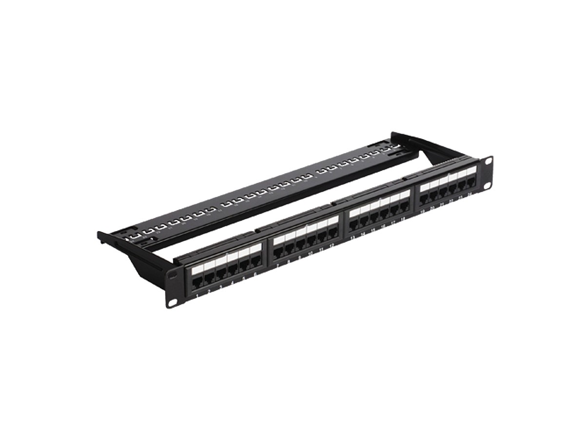 Patch Panel 1U, UTP cat5e, 24 porturi RJ45