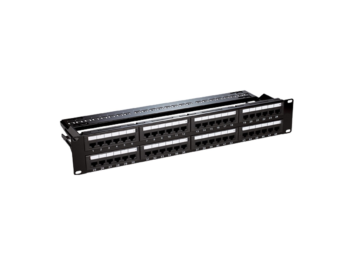 Patch Panel 2U, UTP cat6, 48 porturi RJ45