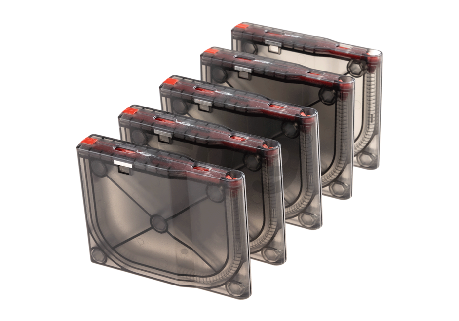 Silverback SRS set 5 incarcatoare plastic 25 bile Transparent