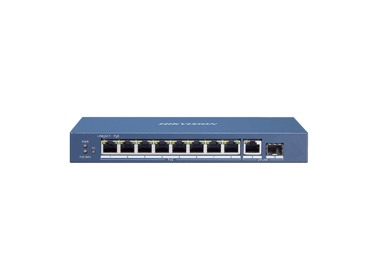 Switch 8 porturi POE Gigabit, Hikvision DS-3E0510HP-E