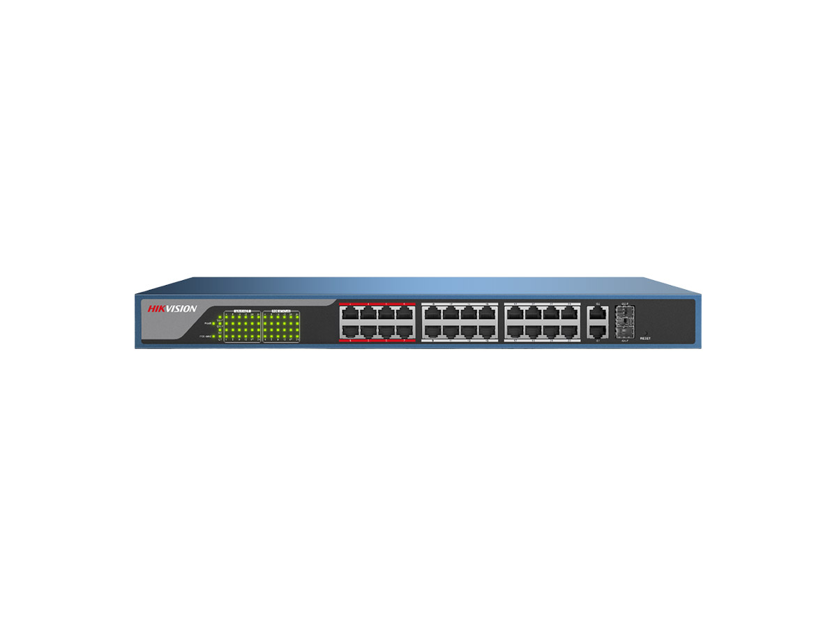 Switch POE 24 porturi Hikvision DS-3E1326P-E