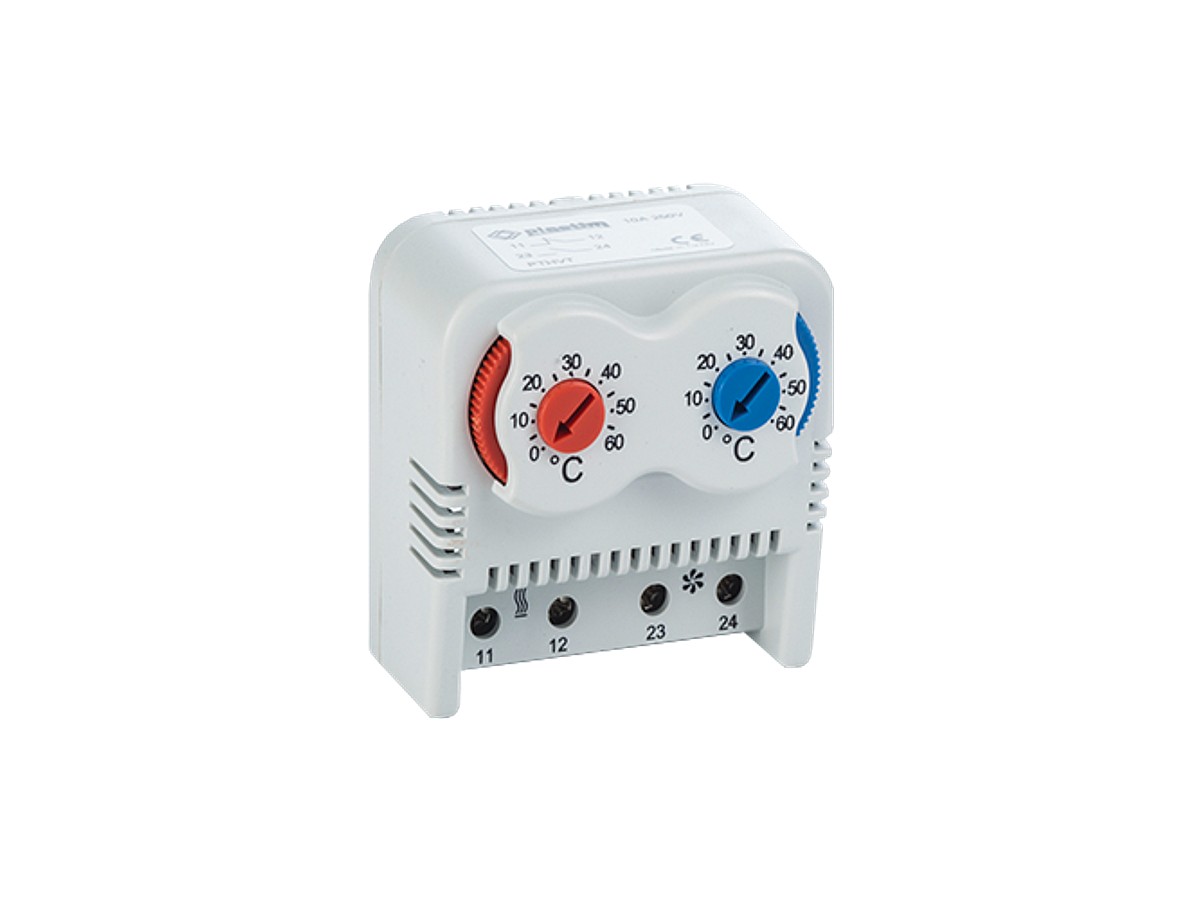Termostat dual racire-incalzire, 0&divide;60 &deg;C, 10A, 250VAC