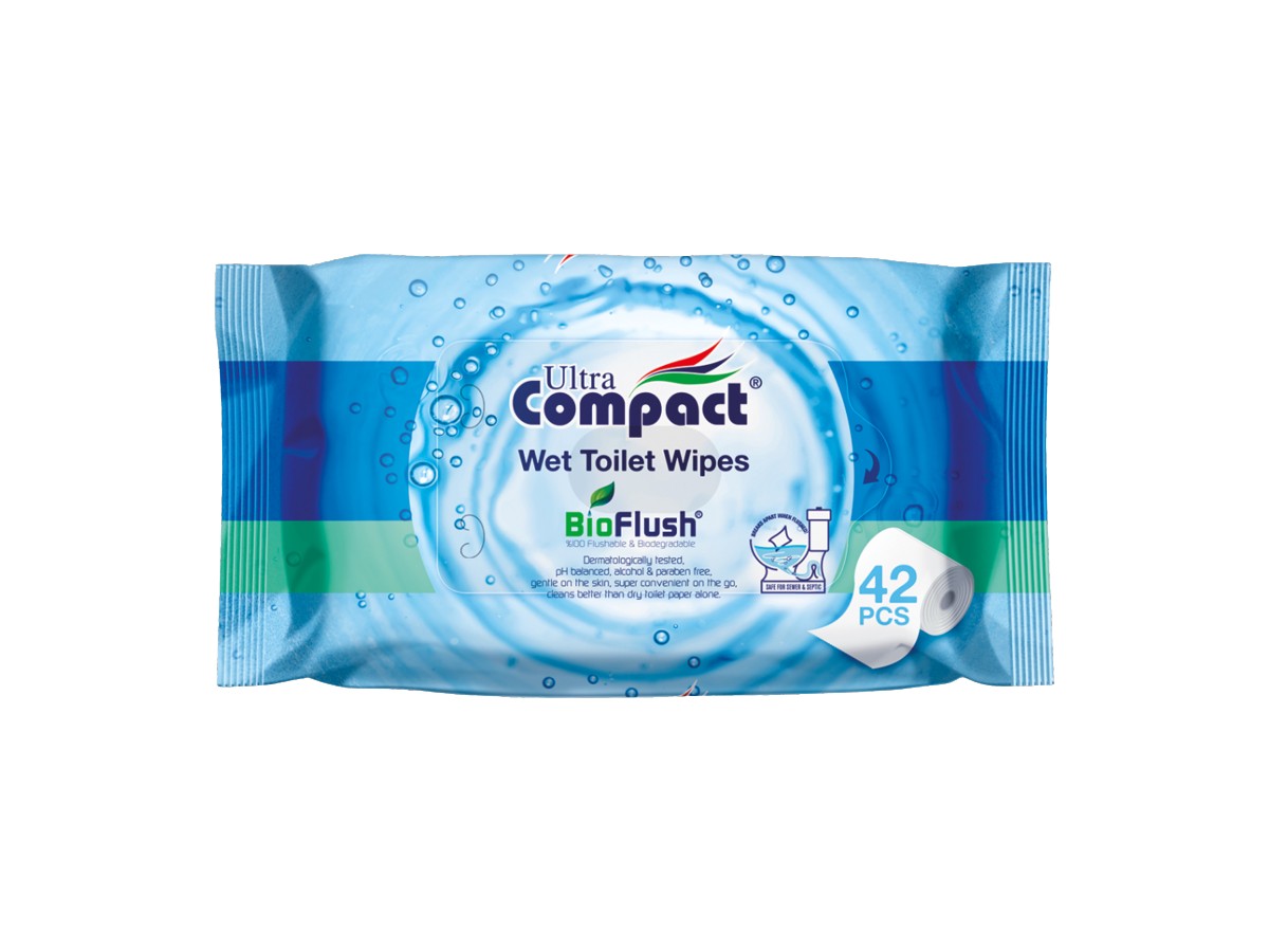 Ultra Compact Hartie igienica umeda BioFlush 42 buc WW181