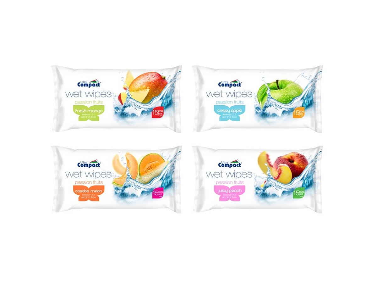 Ultra compact servetele umede 15 buc Fruit WW121