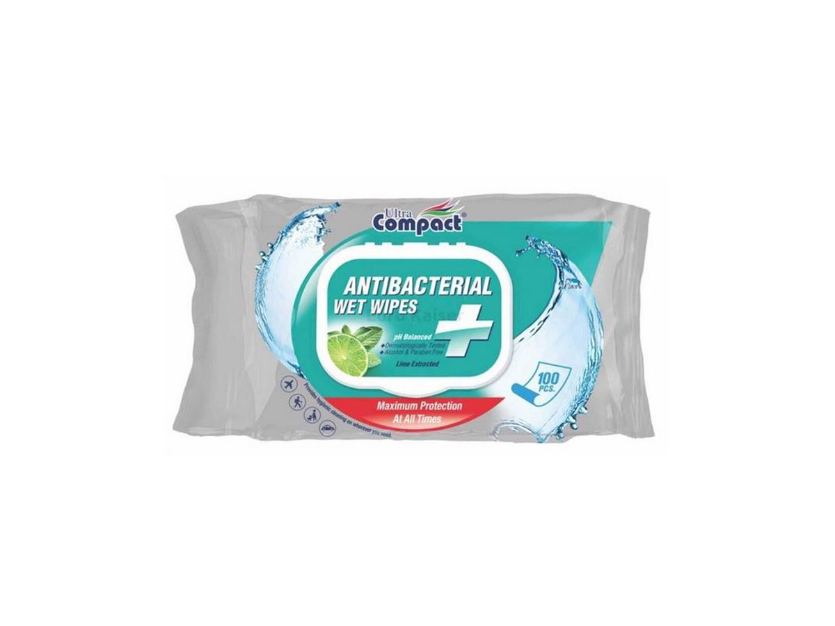 Ultra compact servetele umede antibacteriene 100 buc Lemon WW169