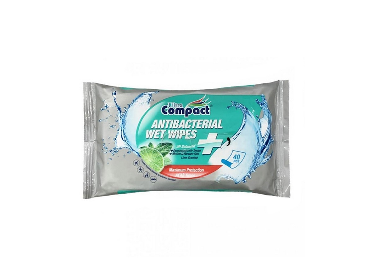Ultra compact servetele umede antibacteriene 40 buc Lemon WW190