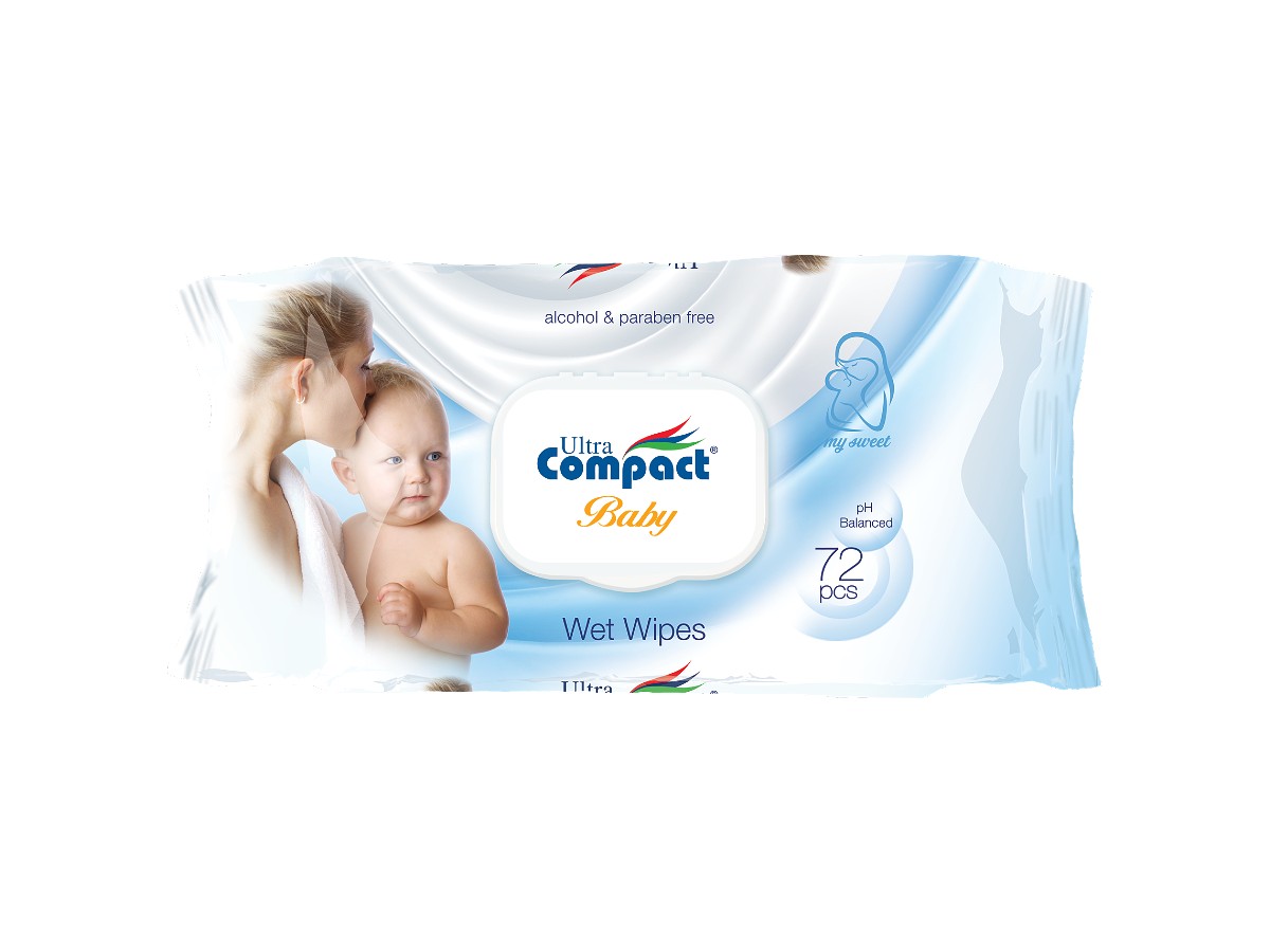 Ultra Compact Servetele umede cu capac pentru bebelusi WW109N