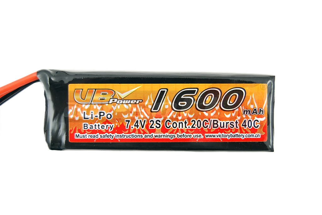 VB Power acumulator LiPo 7.4V 1600mAh compact