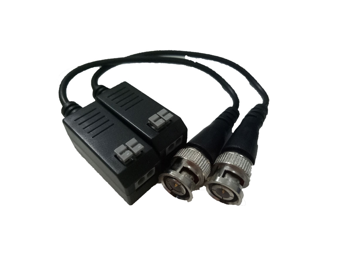 Video balun pasiv cu cablu Hikvision, DS-1H18S/E