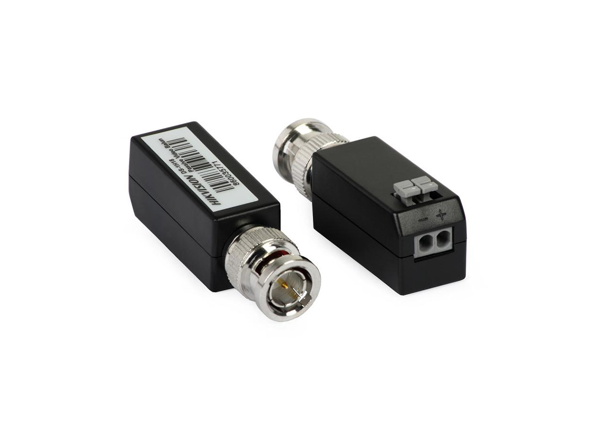 Video balun pasiv Hikvision, TurboHD, DS-1H18 pereche